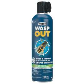 Wilson OneShot 7316500 Wasp and Hornet Killer, Liquefied Gas, Spray Application, Cracks, 400 g Can