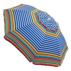 Rio Brands UB78-2002PK5 Tilt Umbrella, 6 ft W Canopy, Steel Frame, Polyester Fabric