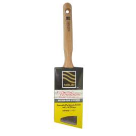 NOUR 5981-63NT Paint Brush, 2-1/2 in W, Angular Sash Brush, Nylon/Polyester Bristle, Sash Handle