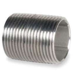 Midland Industries 48140 Close Pipe Nipple, 1-1/2 in, NPT, Stainless Steel, SCH 40 Schedule, 1-3/4 in L