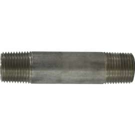 Midland Industries 48103 Pipe Nipple, 1 in, NPT, Stainless Steel, SCH 40 Schedule, 3 in L