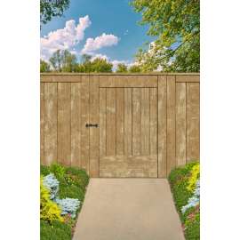 National Hardware N166-028 Rustic Modern Gate Latch, 7-13/32 in L, 1-1/32 in W, Steel, Black