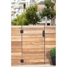 National Hardware N166-029 Modern Gate Pull, 10 in L Handle, Steel, Black