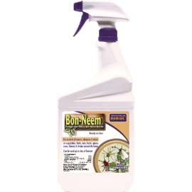 Bonide Bon-Neem II 025 Insecticide, Liquid, Spray Application, Indoor, 1 qt