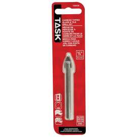 TASK T38038 Drill Bit, 3/8 in Dia, 3-3/4 in OAL
