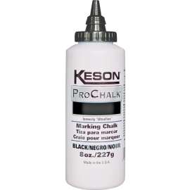 KESON 8BLACK Marking Chalk Refill, Black