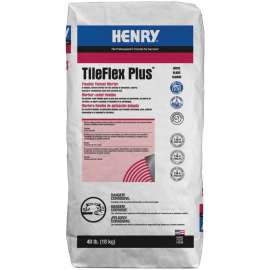 HENRY 527 TileFlex Plus Series 13081 Thin-Set Mortar, White, Powder, 40 lb Bag