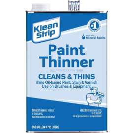 Klean Strip GKPT94002PCA Paint Thinner, Liquid, Aromatic Hydrocarbon, Water White, 1 gal, Can