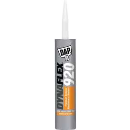 DAP 89504 Premium Exterior Elastomeric Sealant, Clay, 7 to 12 days Curing, 20 to 120 deg F, 10 oz Cartridge