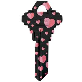 SC1-30 KYBLNK HEART BLK/PINK