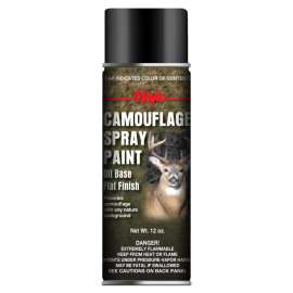 Majic Paints 8-20851-8 Camouflage Spray Paint, Flat, Black, 12 oz, Can
