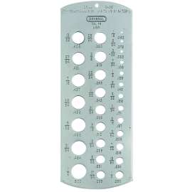 GENERAL 14 Drill Gauge, Stainless Steel