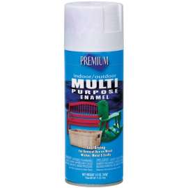 RUST-OLEUM 208268 Spray Paint, Semi-Gloss, White, 12 oz, Aerosol Can
