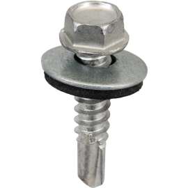 Acorn International SW-MM121G250 Screw, #12 Thread, Hex Drive, Self-Drilling, Self-Tapping Point, Galvanized Steel
