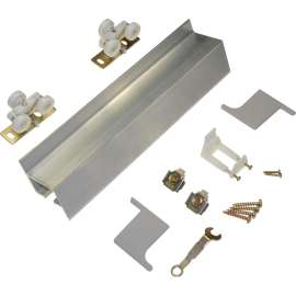 Johnson Hardware 2610F721 Door Hardware Set, Steel, Zinc Dichromate, Wall Mounting