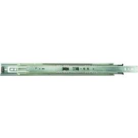 Knape & Vogt 8400P 12 Drawer Slide, 100 lb, 12 in L Rail, 1/2 in W Rail, Anochrome