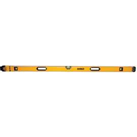 DeWALT DWHT43172 Box Beam Level, 72 in L, 3-Vial, Non-Magnetic, Aluminum, Black/Yellow