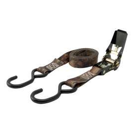 Erickson 01419 Tie-Down Strap, 1 in W, 10 ft L, Camo, 900 lb Working Load, S-Hook End