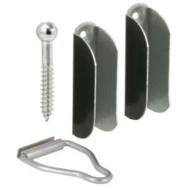 Make-2-Fit PL 8102 Top Hanger and Bottom Latch, Aluminum, Bronze, For: 3/8 in Screen Frame