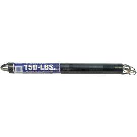 Prime-Line GD 12207 Extension Spring, 1-19/64 in OD, 22 in OAL, Carbon Steel, Galvanized, Loop End, 150 lb