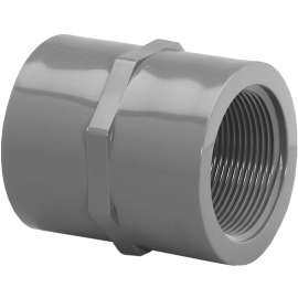 GENOVA 300 Series 301278 Pipe Coupler, 3/4 in FIP, Gray