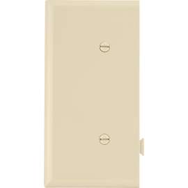 Eaton Cooper Wiring STE14V Wallplate, 2-9/16 in L, 4.84 in W, 1 -Gang, Polycarbonate, Ivory, High-Gloss
