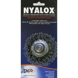 Dico 541-774-21/2 Wire Cup Brush, 2-1/2 in Dia, 1/4 in Arbor/Shank, Nylon Bristle