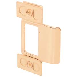 Defender Security U 9486 Door Strike, 4-1/4 in W, Steel, Brass