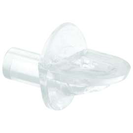 Prime-Line U 10147 Shelf Support Peg, Plastic, 5 mm Dia Peg, 3/8 in L Peg