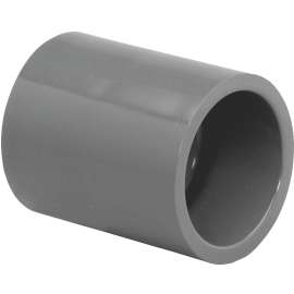 GENOVA 300 Series 301158 Pipe Coupler, 1-1/2 in Slip Joint, Gray