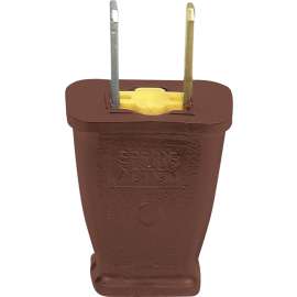 Eaton Wiring Devices SA540B Electrical Plug, 2 -Pole, 15 A, 125 V, NEMA: NEMA 1-15, Brown