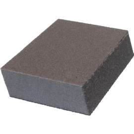 NORTON MultiSand 00935 Sanding Sponge, 4-7/8 in L, 2-7/8 in W, Fine, Medium, Aluminum Oxide Abrasive