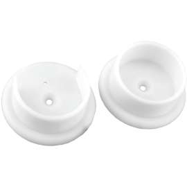 John Sterling Closet-Pro BC-0037 Closet Pole Socket, Plastic, White, Powder-Coated