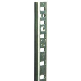 Knape & Vogt 255 PK255 ZC 24 Shelf Standard, 500 lb, 23 ga Thick Material, 5/8 in W, 24 in H, Steel, Zinc