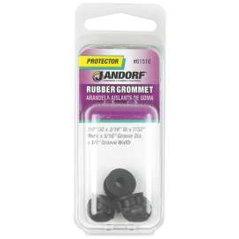 Jandorf 61516 Grommet, Rubber, Black, 7/32 in Thick Panel