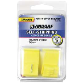 Jandorf 60796 Terminal, 12 to 10 AWG Wire, Plastic Insulation, Yellow