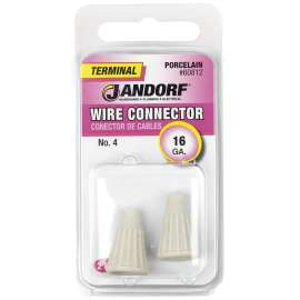 Jandorf 60812 Wire Connector, 16 ga Wire, White