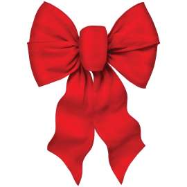 Holidaytrims 7371 Deluxe Bow, Velvet, Red