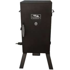 Masterbuilt MB20070210 Analog Electric Smoker, 30 in D Cooking Surface, Steel Cooking Surface, Steel, Black