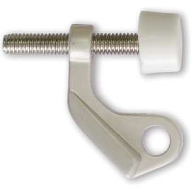 DoorSaver II 01214 Hinge Pin Door Stop, Magnesium Zinc, Pewter/Satin Nickel