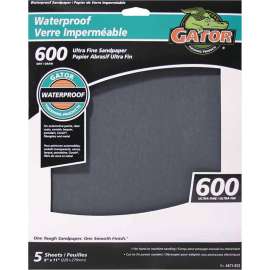 Gator 4471-012 Sanding Sheet, 11 in L, 9 in W, 600 Grit, Garnet Abrasive