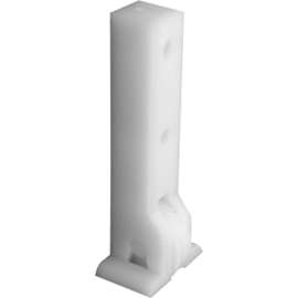 Prime-Line G 3004 Roller Assembly, 1/4 in W, 1-1/2 in L, Nylon/Plastic, White