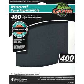Gator 4472-012 Sanding Sheet, 11 in L, 9 in W, 400 Grit, Garnet Abrasive