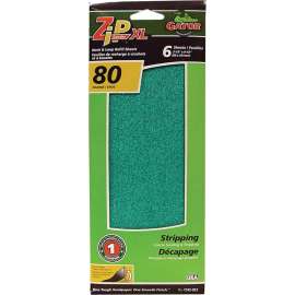 Gator 7242-012 Refill Sanding Sheet, 11-1/4 in L, 3-1/2 in W, 80 Grit, Coarse, Aluminum Oxide Abrasive