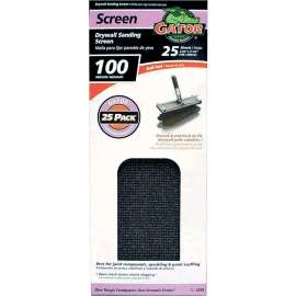 Gator 3303 Sanding Screen, 11 in L, 4-3/8 in W, 100 Grit, Silicone Carbide Abrasive