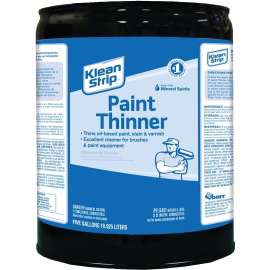 Klean Strip CKPT94402CA Paint Thinner, Liquid, Aromatic Hydrocarbon, Water White, 5 gal, Can