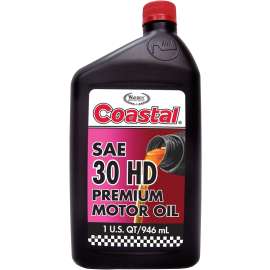 Coastal 19301 Motor Oil, 30WT, 1 qt