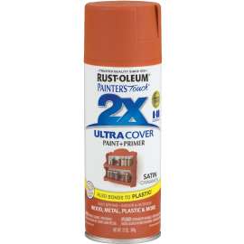 RUST-OLEUM PAINTER'S Touch 249084 Satin Spray Paint, Satin, Cinnamon, 12 oz, Aerosol Can