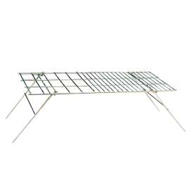World Famous 738 Campfire Cooking Grill, Steel, Nickel-Plated