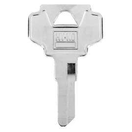 HY-KO 11010BN7 Key Blank, Brass, Nickel-Plated, For: Bargman BN7 Locks